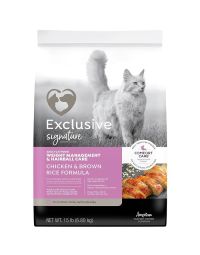 Exclusive Signature Weight Management and Hairball Care Cat Chicken & Brown Rice Formula Comfort Care Cat Food