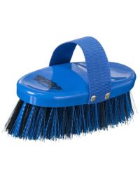 Tough1 Comfort Grip Angled Medium and Soft Bristle Brush, Blue