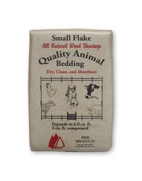 PINE PRODUCTS Quality Animal Bedding All Natural Wood Shavings 'Small Flake' expands to 6 cubic feet