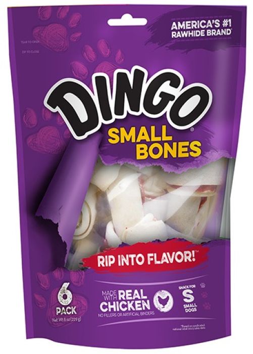 Dingo Small Rawhide Bones Spikes Houles Feed