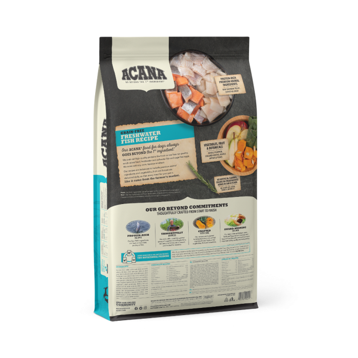 ACANA Freshwater Fish Recipe Grain free Dry Dog Food Spikes Houles Feed