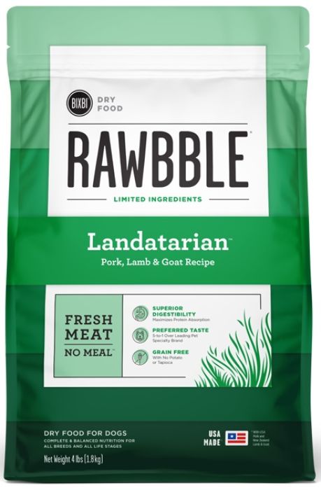Bixbi Rawbble Landatarian Formula Dog Food Spikes Houles Feed