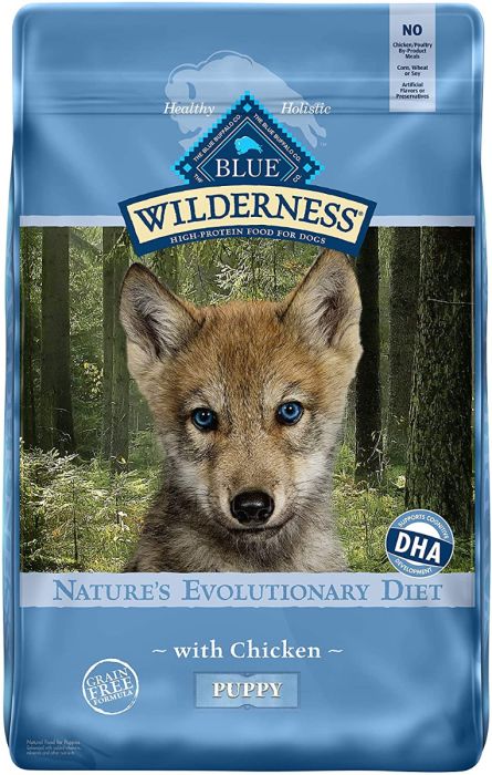 Blue Buffalo Blue Wilderness Chicken Puppy Recipe Grain Free Dog Food Spikes Houles Feed