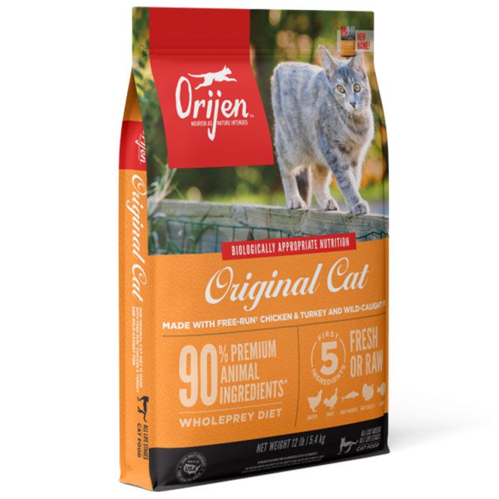 ORIJEN Dry Original Cat Food Premium High Protein Fresh Raw Animal Ingredients Spikes Houles Feed