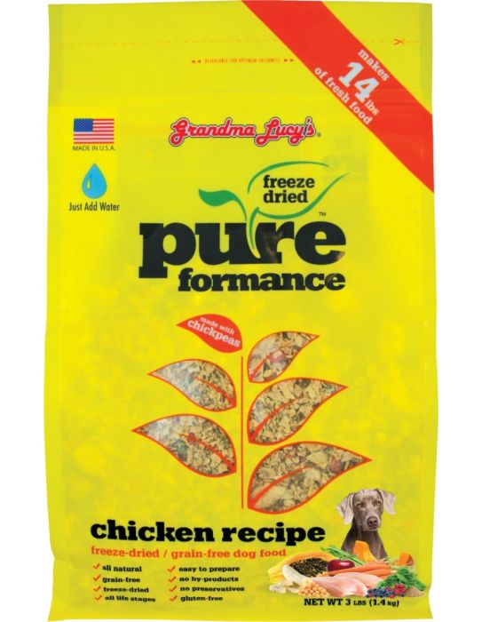 Grandma Lucy s Pureformance Chicken Freeze Dried Grain Free Dog Food Spikes Houles Feed