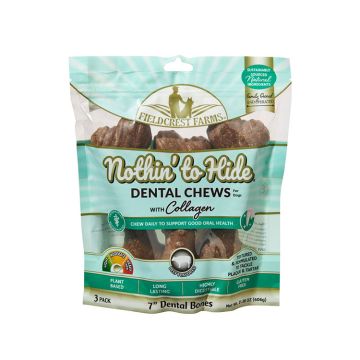 Nothin' to Hide Dental Bone Beef 7", 3 pk