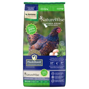 Nutrena Naturewise Feather Fixer 20% Poultry Feed, 40 lbs