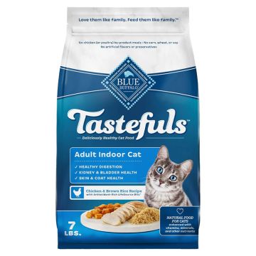 Blue Buffalo Tastefuls Adult Indoor Cat, Chicken & Brown Rice Recipe
