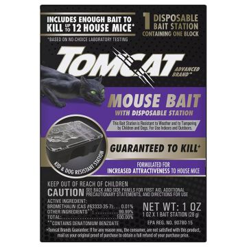 Tomcat Advanced Brand™ Mouse Bait Disposable Station, 1pk