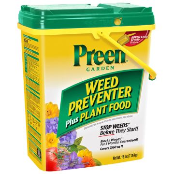 Preen® Garden Weed Preventer Plus Plant Food 9-12-9 16lb pail