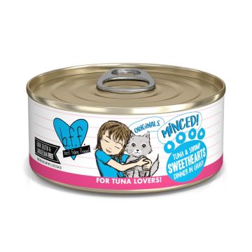 Weruva BFF Originals "Sweethearts" Grain-Free Tuna & Shrimp in Gravy can 5.5oz