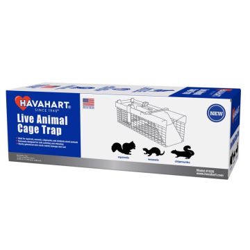 Havahart Small Live Catch Cage Trap For Chipmunks/Squirrels/Weasels, 1 pk