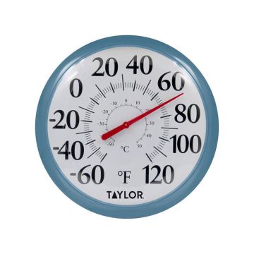 Taylor Big and Bold Bezel Dial Thermometer Plastic Teal