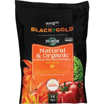 Black Gold® Natural & Organic Potting Mix Plus Fertilizer 0.09–0.03–0.03