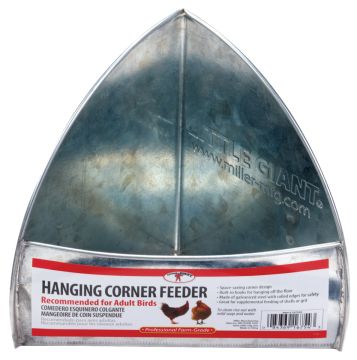 Little Giant Metal Poultry Hanging Corner Feeder