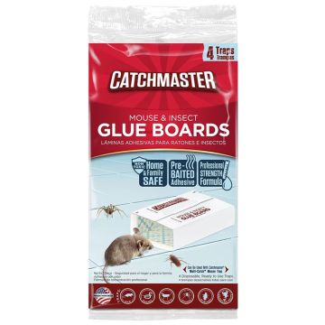 Catchmaster Mouse, Insect & Snake Glue Boards, 4 Pack