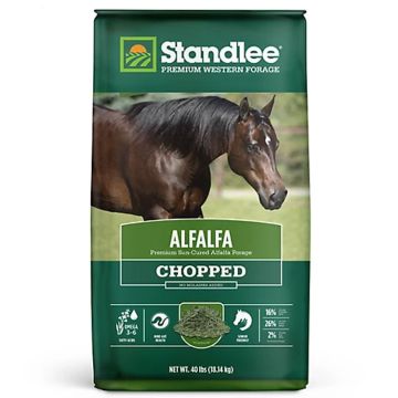 Standlee Premium Western Forage Alfalfa Chopped Hay Horse Feed, 35 lb.
