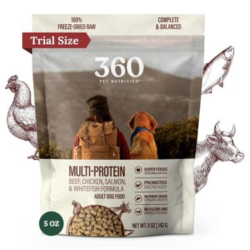 360 Pet Nutrition Multi-Protein Adult Freeze-Dried Raw Formula