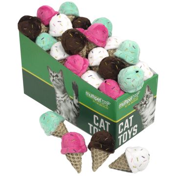 Multipet Ice Cream Cone Cat Toy, 1 cone