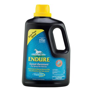 FARNAM Endure Fly Spray, Liquid, 128 oz Jug 