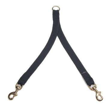 Mendota Pet Large Breed Coupler, 2-Dog, 1" W x 28" - Black