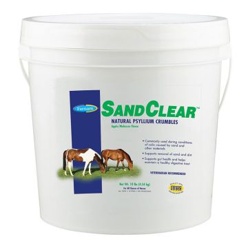 FARNAM SandClear Horse Supplement, Apple, Molasses Flavor, 10 lb Bucket 