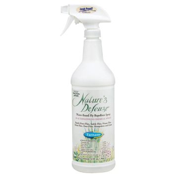 FARNAM Nature's Defense Water-Based Fly Repellent Spray, 32 oz