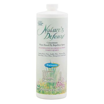 FARNAM Nature's Defense Fly Repellent Concentrate, 32 oz
