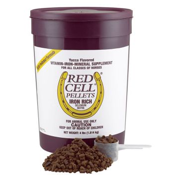 FARNAM RED CELL 50333 Red Cell Pellet, Yucca Flavor, 4 lb