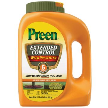 Preen® Extended Control Weed Preventer Granules 4.93lb Shaker