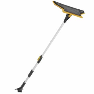 True Temper Telescopic Auto Snow Brush 14IN Scratch-Free Foam Head 32-52IN Aluminum Handle