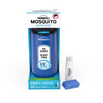 Thermacell Patio Shield Insect Repellent Device For Mosquitoes, Blue