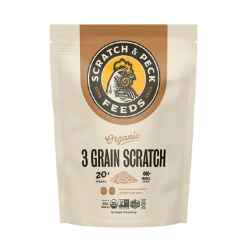 Scratch and Peck Feeds Organic 3 Grain Scratch, 10 lbs.