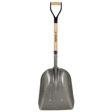Truper Tru Pro Western Pattern Steel Scoop with D-Grip 14IN Blade 27IN American Ash Handle