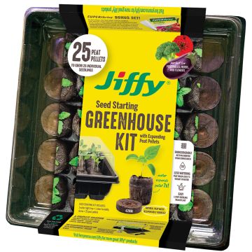 Jiffy® Seed Starting Greenhouse Kit with 25 42mm Cells & Pellets
