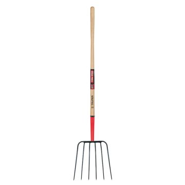 Truper Tru Pro 54" Manure Fork 6-Tine, Ash Handle