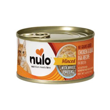 Nulo Minced Chicken with Whole Quail Egg Cat & Kitten Wet Cat Food Can, 2.8oz