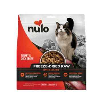 Nulo Complete & Balanced Turkey & Duck Recipe Freeze-Dried Raw Cat Food Bag, 5.5 oz