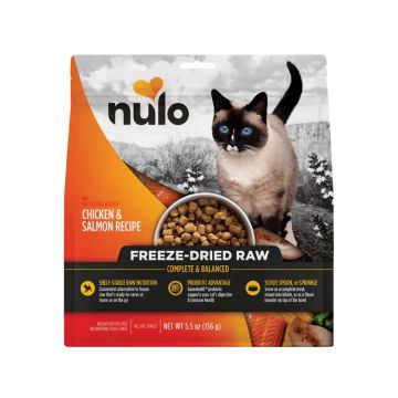 Nulo Complete & Balanced Chicken & Salmon Recipe Freeze-Dried Raw Cat Food Bag, 5.5 oz