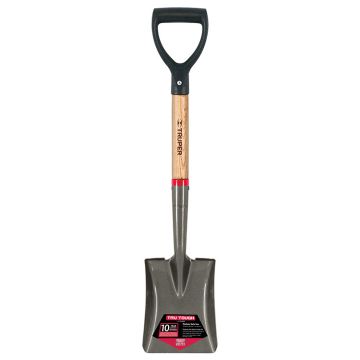 Truper Tru Tough Square-Point Trunk Buddy, 21" Wood Handle, Poly D-Handle