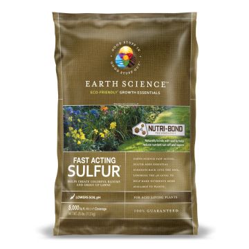 Earth Science, Fast Acting Sulfur with Nutri-Bond, 25lb (5,000 sqft)