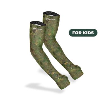 Farmers Defense Polyester/Spandex Brush Camo Green Protection Sleeves, Small