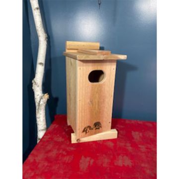 Winter Woodworks Red Cedar Wood Duck House 11x9x24IN