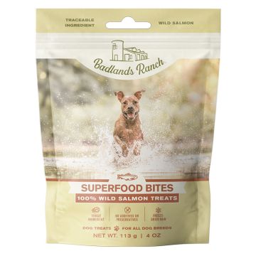 Badlands Ranch Superfood Bites Salmon Treats, 4 oz