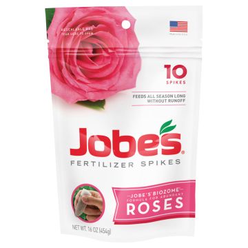 Jobe's, Roses 9-12-9 Fertilizer Spikes, 10 spikes