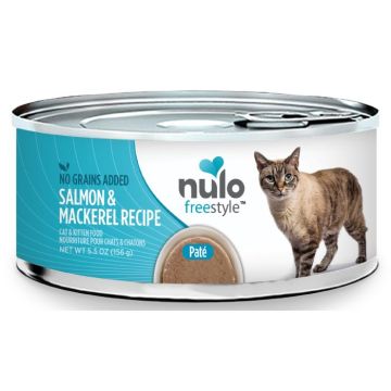 Nulo FreeStyle Cat Pate' Grain Free Salmon & Mackerel 5.5 ounce