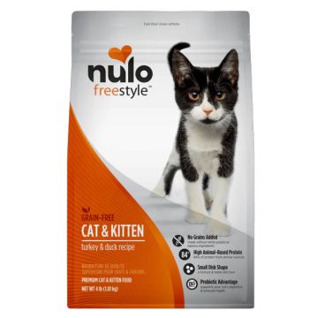 nulo® FreeStyle Cat & Kitten High-Protein Kibble Turkey & Duck Grain-Free Recipe