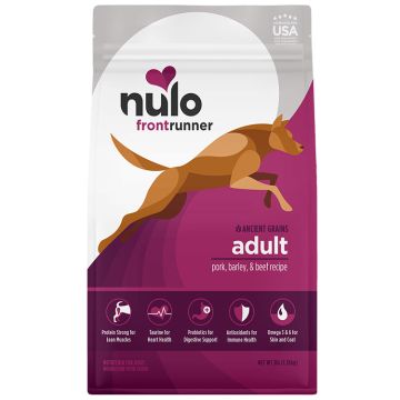 Nulo Frontrunner Adult Dog Grain In Pork, Barley & Beef