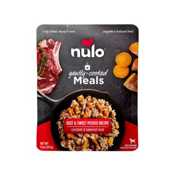 Nulo Gently Cooked Meals Beef & Sweet Potato Recipe Adult Dog Wet Food Pouch, 9 oz.