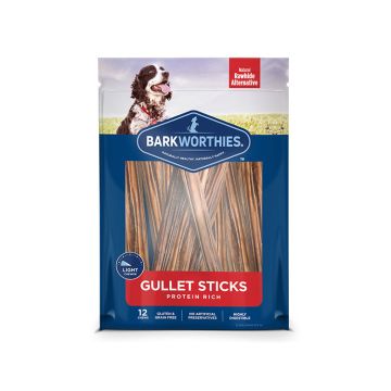Barkworthies 6'' Gullet Stick, 12 Pack